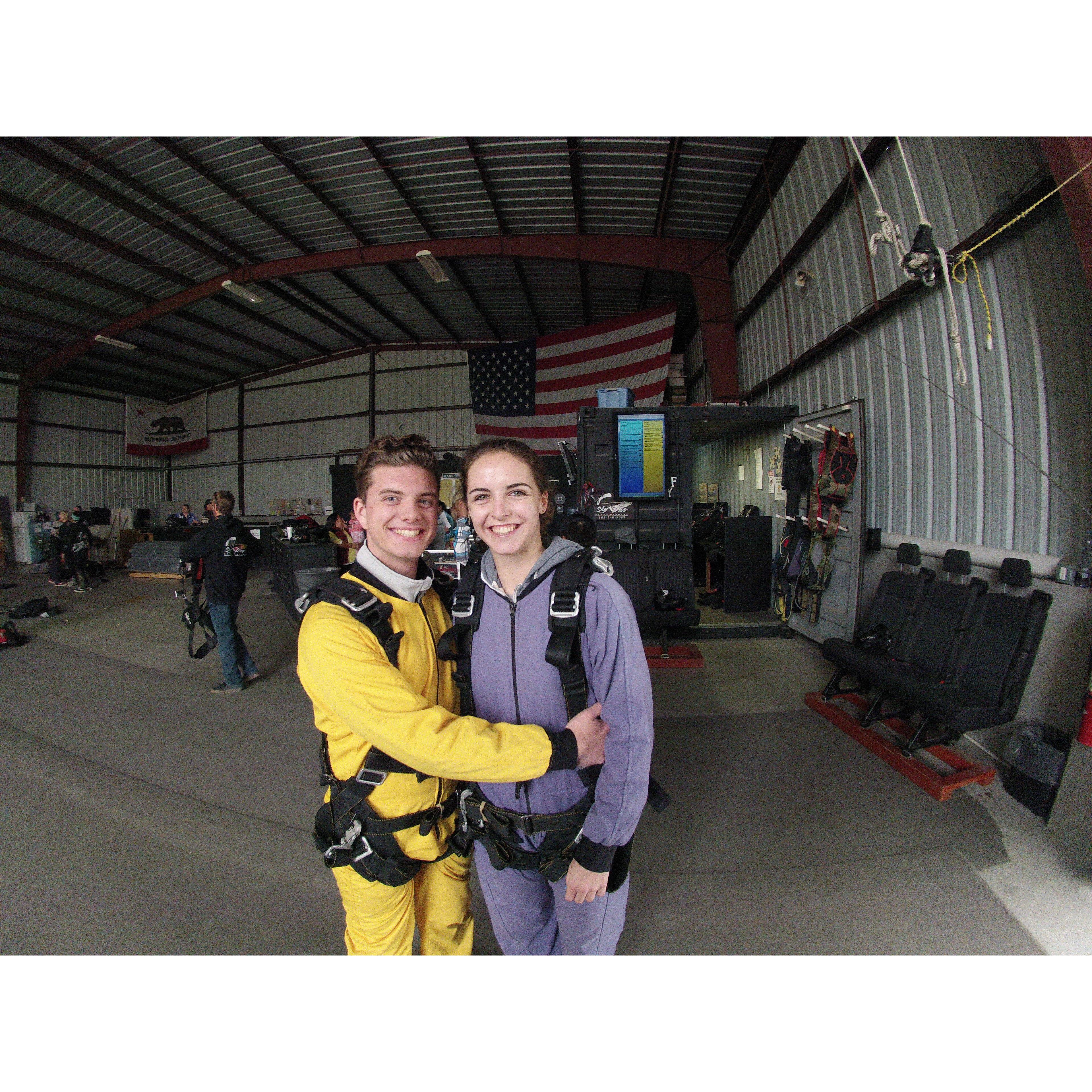 January 19, 2020 Ryan and Katherine went skydiving for Ryan's golden birthday.