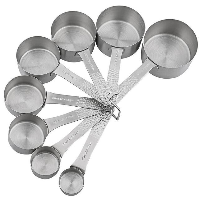 Smithcraft Measuring Cups Set, 18/8 Stainless Steel Measuring Cups Set of 8 for Baking or Kitchen Measure Tools