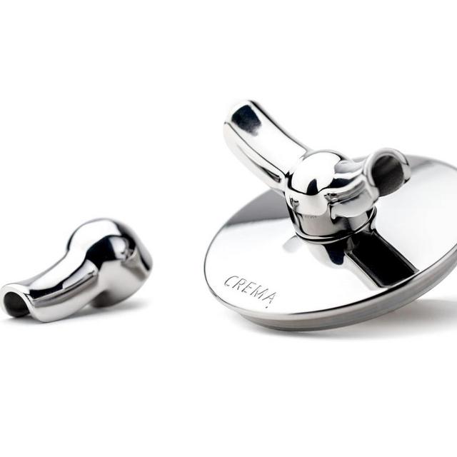 Crema Coffee Products | Single & Double Bottomless Spouts | 54mm | Made For New Crema Bottomless Portafilters | Compatible with Crema Single, Double & Triple Shot Baskets | Espresso Machine Accessory