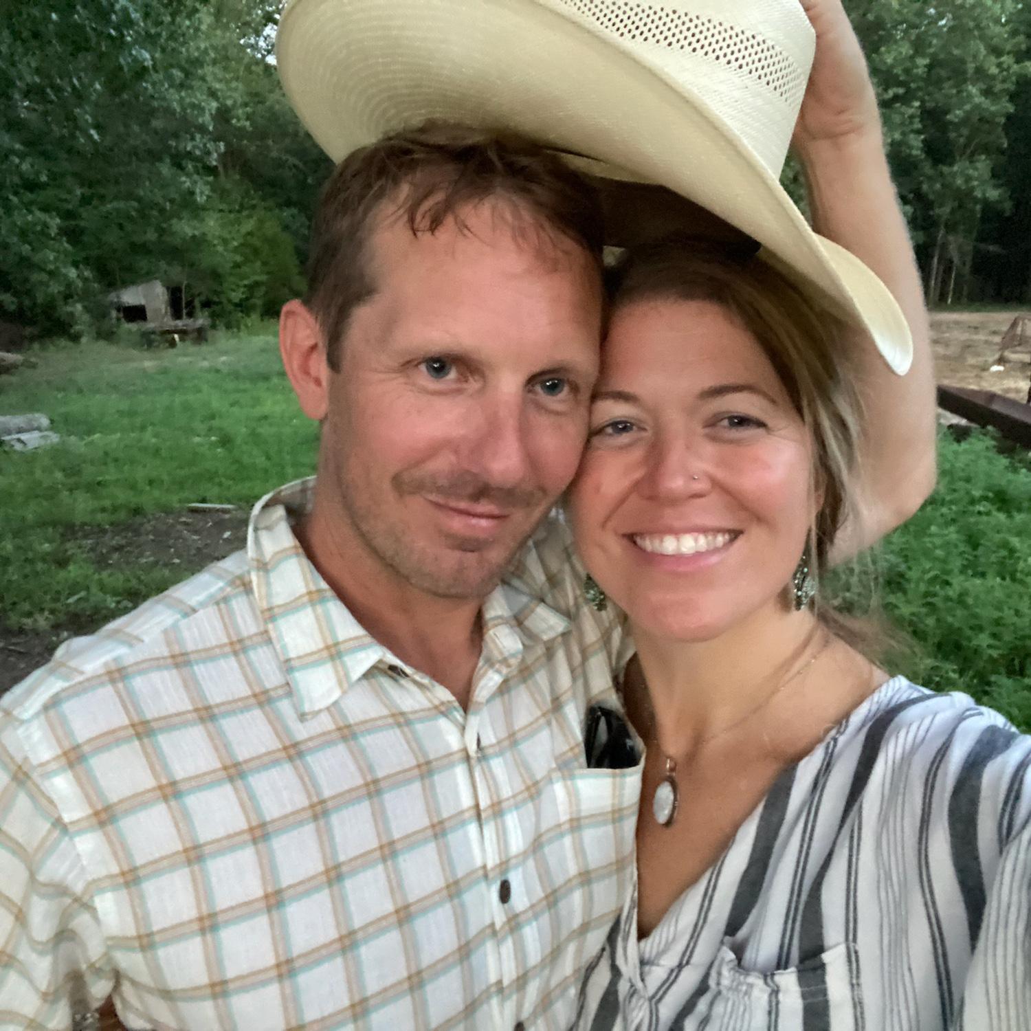 After a fun day of riding mules at the Larson Ranch!