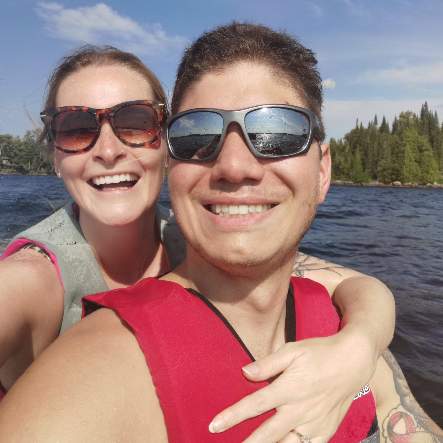 Sea doo rides on the lake
