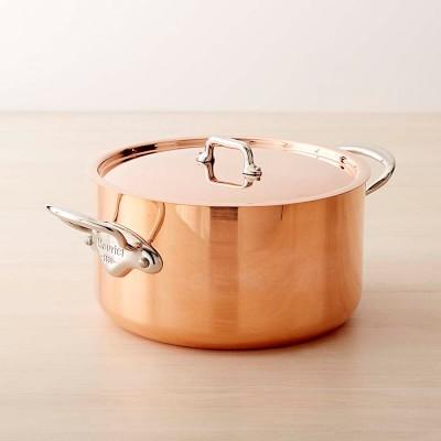 Mauviel Copper Triply Stock Pot, 6.4-Qt.