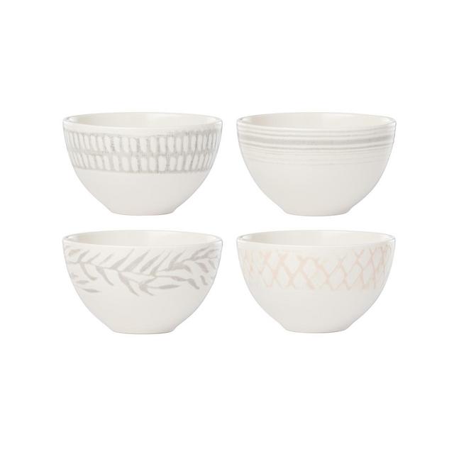 Lenox Textured Neutrals Fruit Bowls Set/4