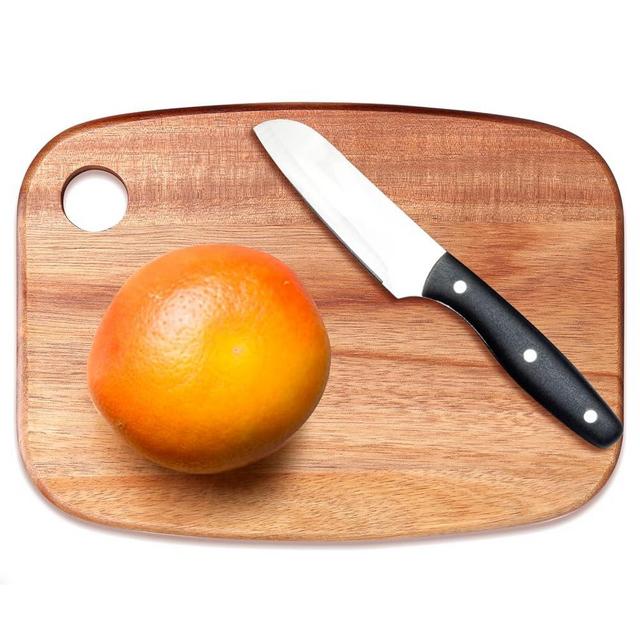 Gtencemen Small Acacia Wood Cutting Boards for Kitchen with Hanging – Mini Wooden Cutting Board for Vegetables, Fruit, Bread, Meat - BPA Free, 9.6" x 6.5"