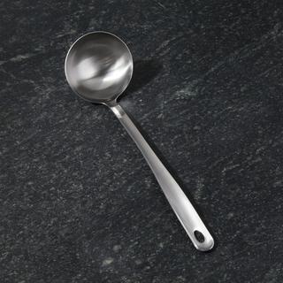 Crate and Barrel Brushed Stainless Steel Ladle