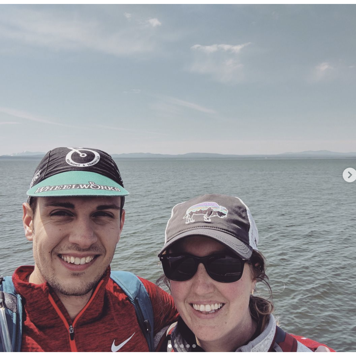 We first got to know one another biking together to our office and have kept up the bike riding in other places including on a trip to Burlington, Vermont (pictured here).