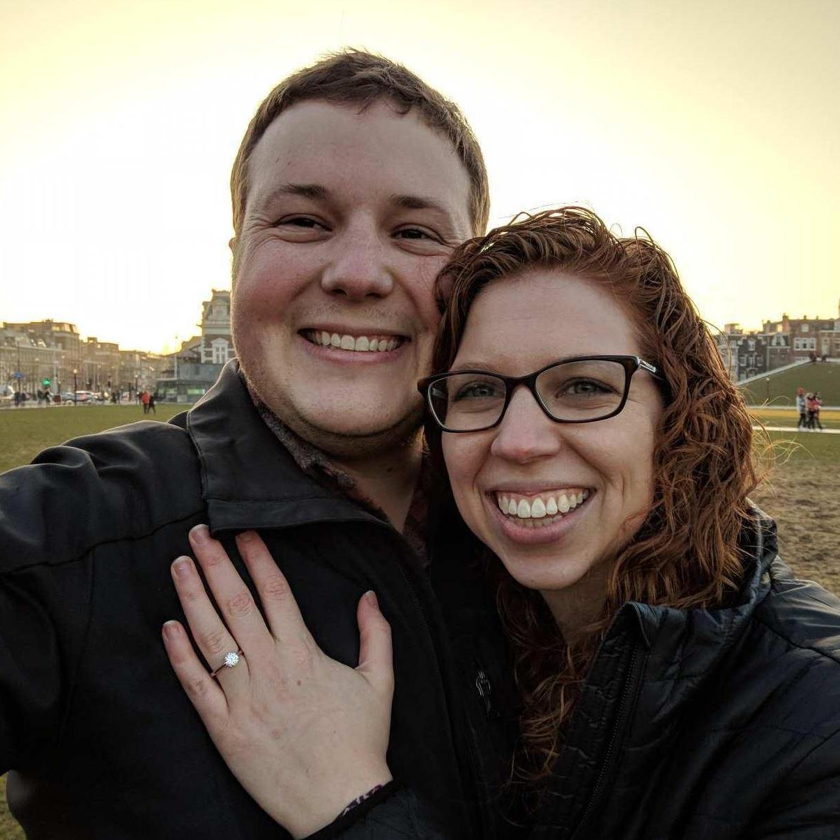 Engaged in Amsterdam! 2/17/18