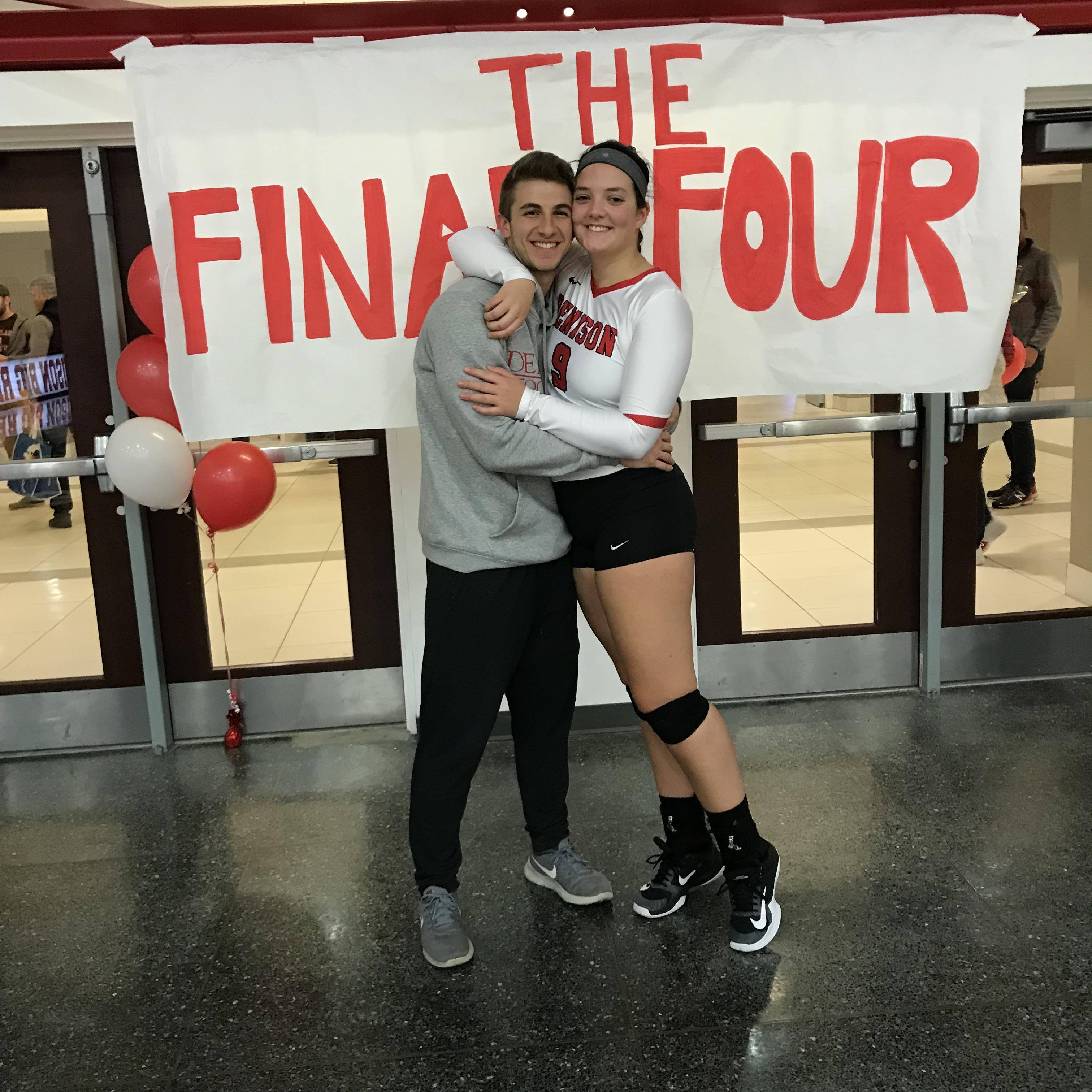2018: Celebrating Mary's senior day 🏐