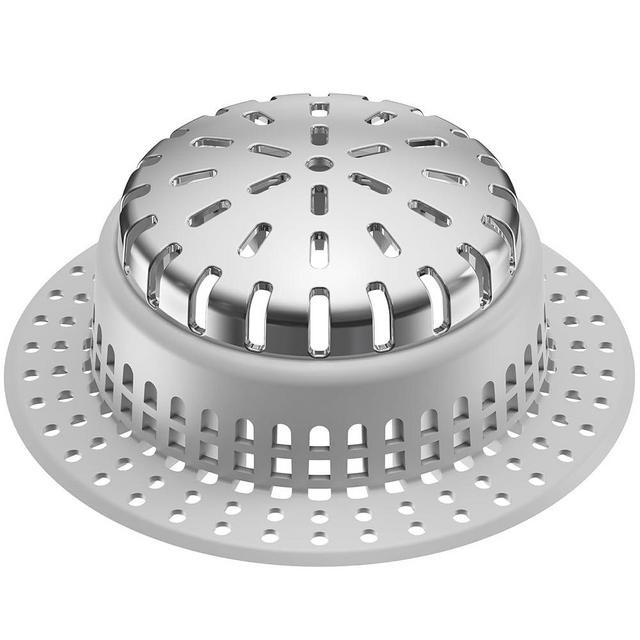 Aluvor Drain Hair Catcher, Upgraded Drain Catcher with Silicone Designed for Regular Drains, Catch Hair Easily Without Slowing Drainage, Prevent Clogging Plug Hole Hair Catcher (Top Small)
