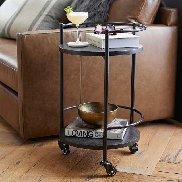 Warren 17.5" Round Bar Cart