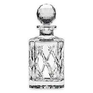 Top Shelf Bevel Hand Cut Crystal Decanter