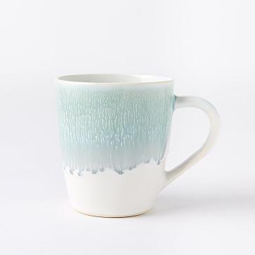 West Elm Reactive Glaze Mug, Set of 4, Celadon