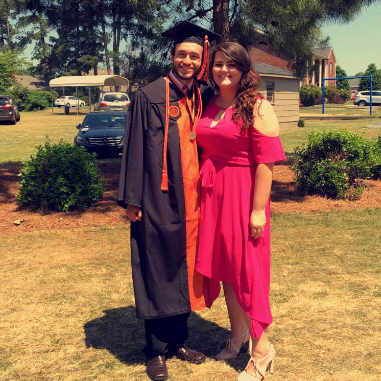 Adam's college graduation at Campbell University, May 2018
