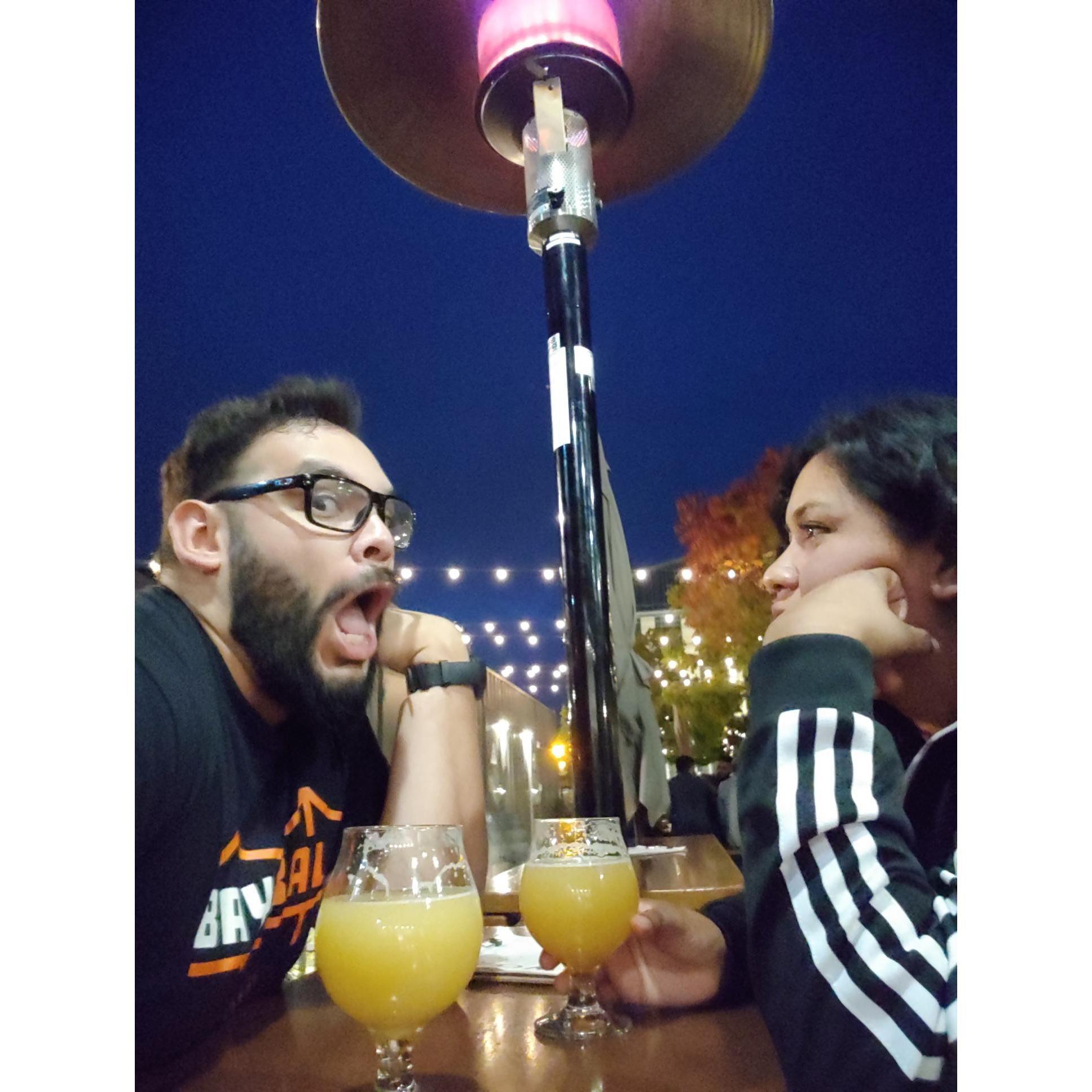Sonia and Will look forward to date night every Saturday and that includes trying new Breweries! (2019)