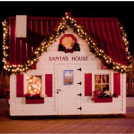Santa's House where we got engaged.