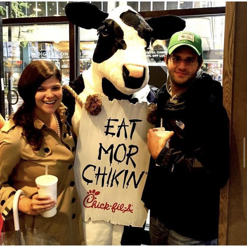 2015: Chick Fil A opens in NYC and we take our first photo together