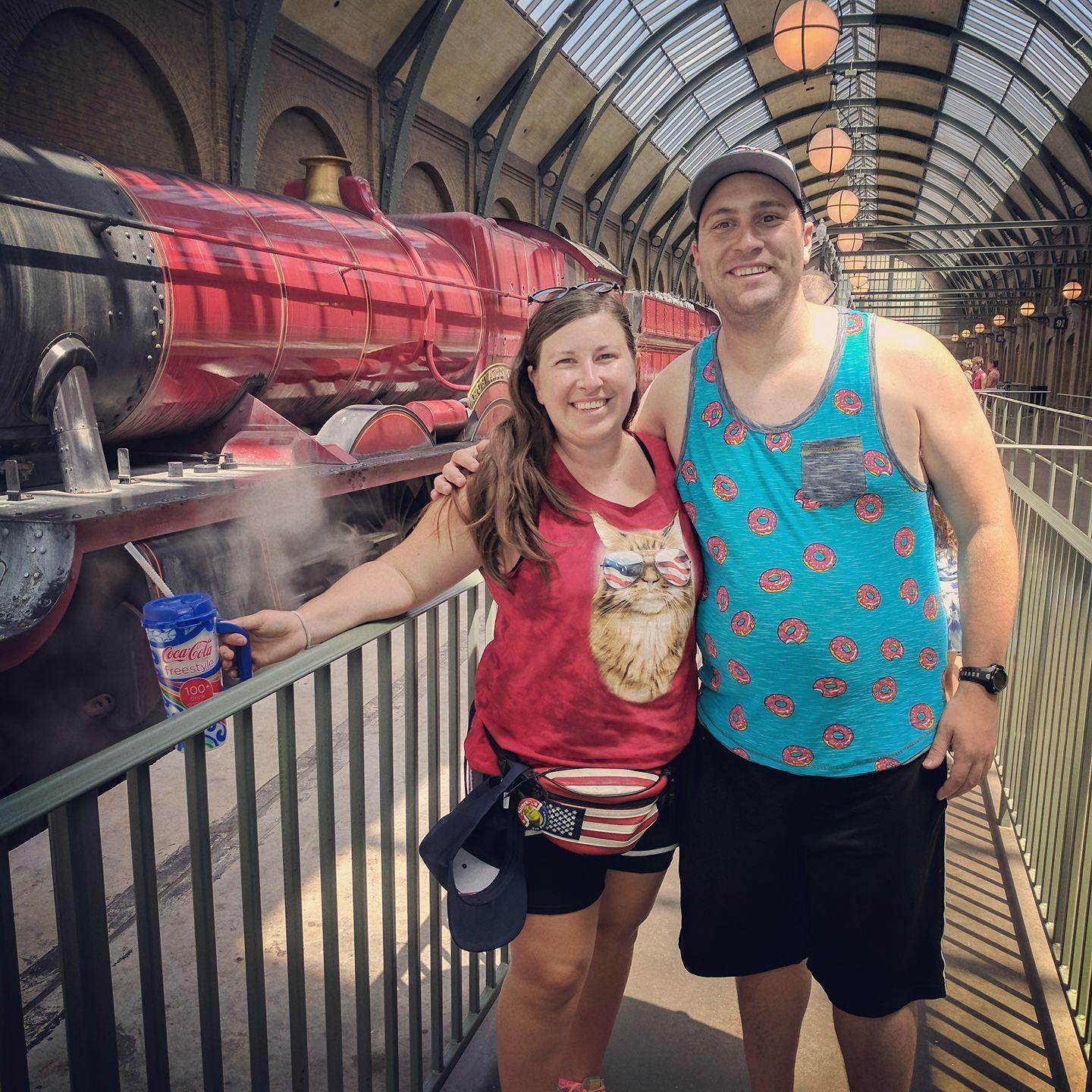 I knew he was a keeper when I agreed to wear a fun shirt at Universal. Our first vacation!