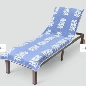 Weezie: Pool Lounge Cover Bundle (4 pieces), French Blue Frond