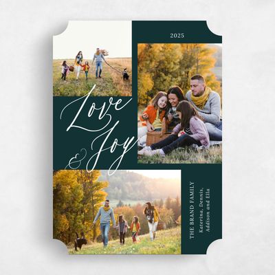 Green Ticket Holiday Card - Serenade