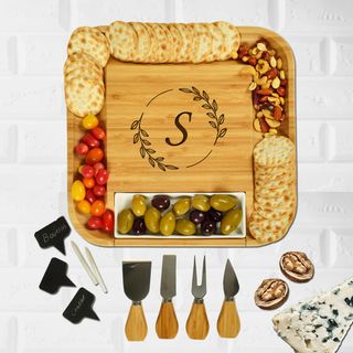 Engraved 11-Piece Charcuterie Board & Tool Set