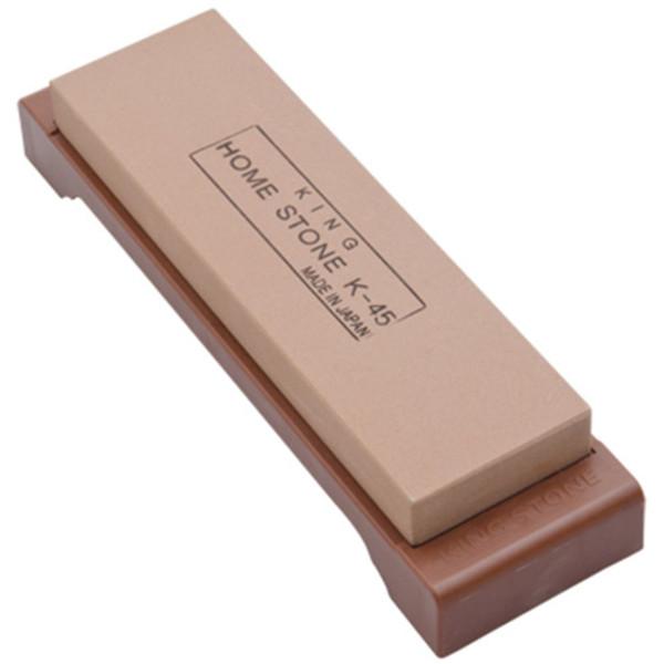King Medium Grain Sharpening Stone with Base - #1000 Grit
