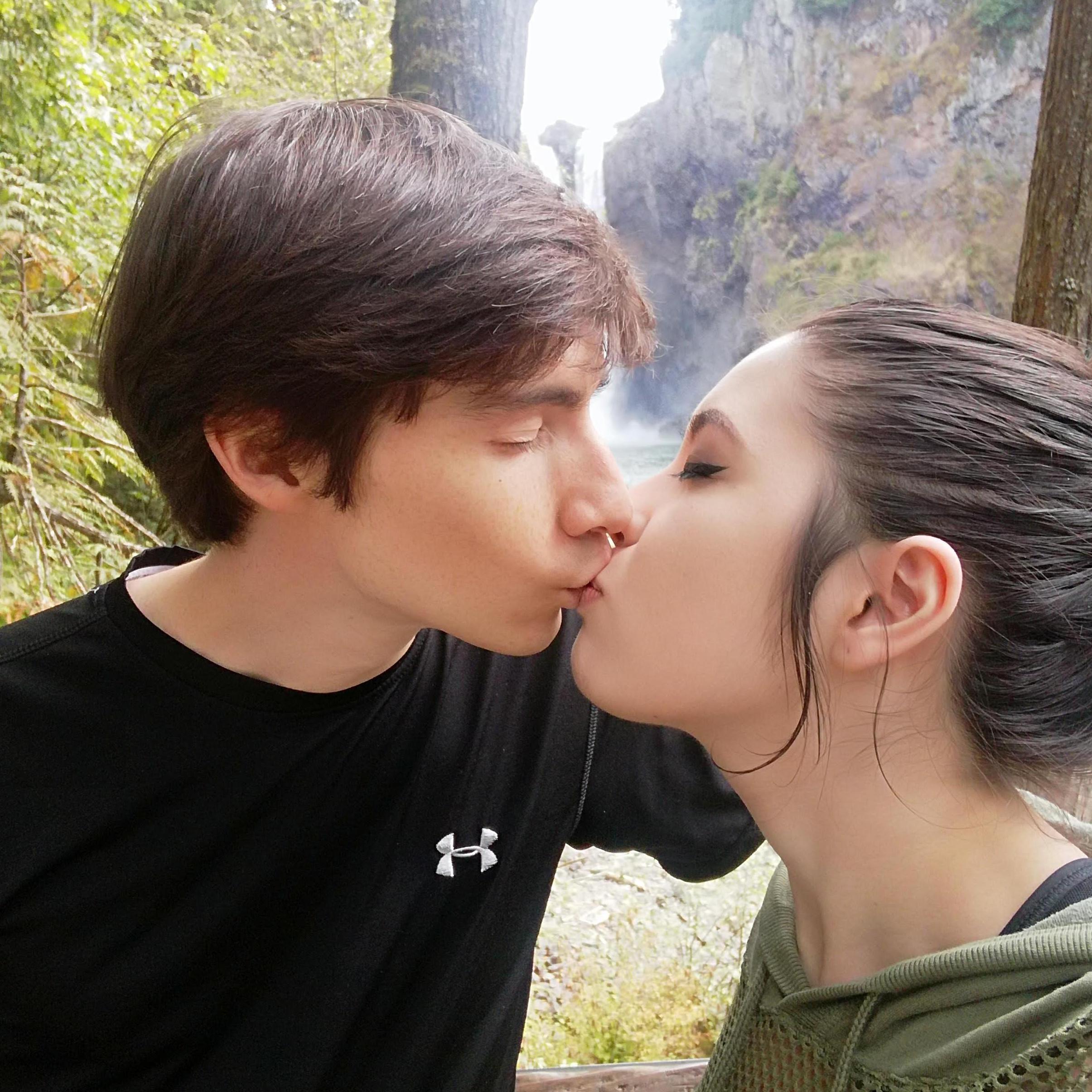 At Snoqualmie Falls for our first anniversary.

now kees...