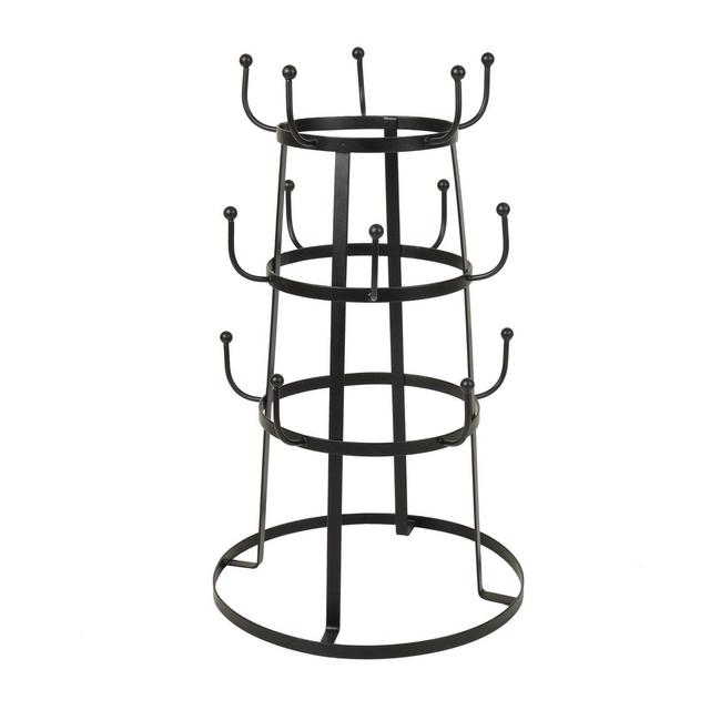 Salt™ 3-Tier Iron Mug Tree in Black