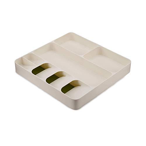 Joseph Joseph 85128 DrawerStore Kitchen Drawer Organizer Tray for Cutlery Utensil and Gadgets, White