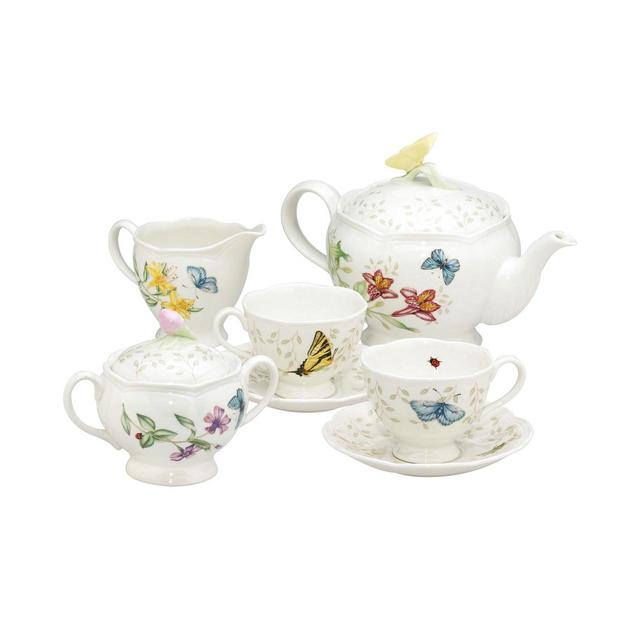 Lenox Butterfly Meadow 7-Piece Tea Set, Service for Two