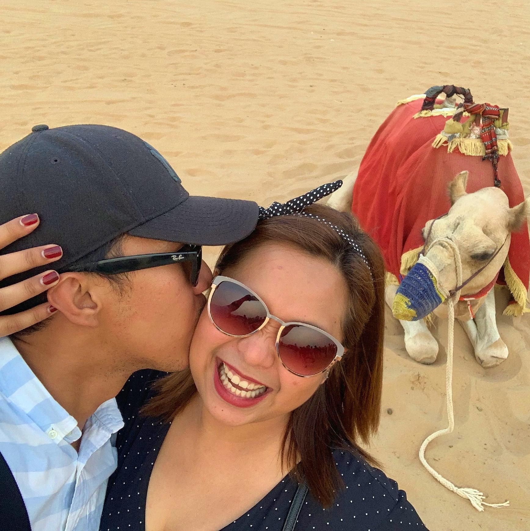 Relationship Goals: Our first visit to a desert together. Bonus of a camel ride :)