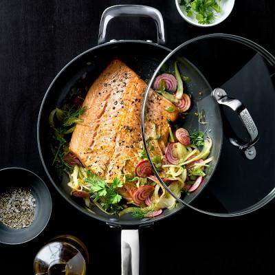 Williams Sonoma Professional Ceramic Non-Stick Plus Saute Pan with Helper Handle, 4-Qt.