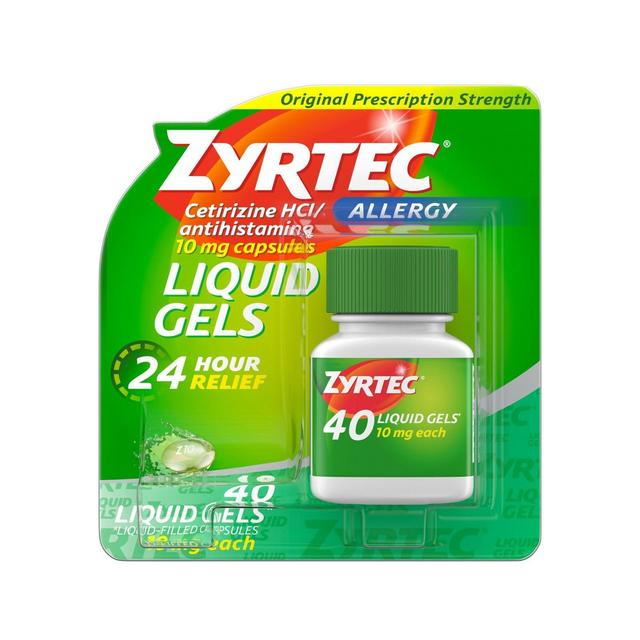 Zyrtec 24 Hour Allergy Relief Capsules - Cetirizine HCl - 40ct