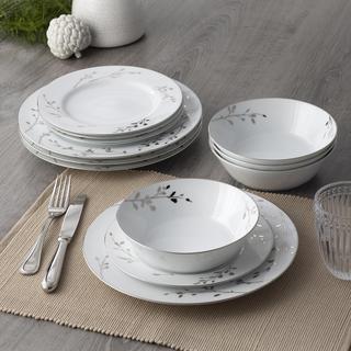 Birchwood 12-Piece Dinnerware Set, Service for 4