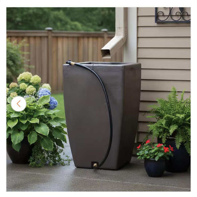 Algreen Madison 49 Gal. Rain Barrel in Brownstone 84312