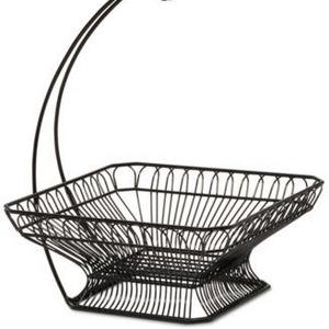 Gourmet Basics By Mikasa Fruit Basket & Banana Wire Hanger