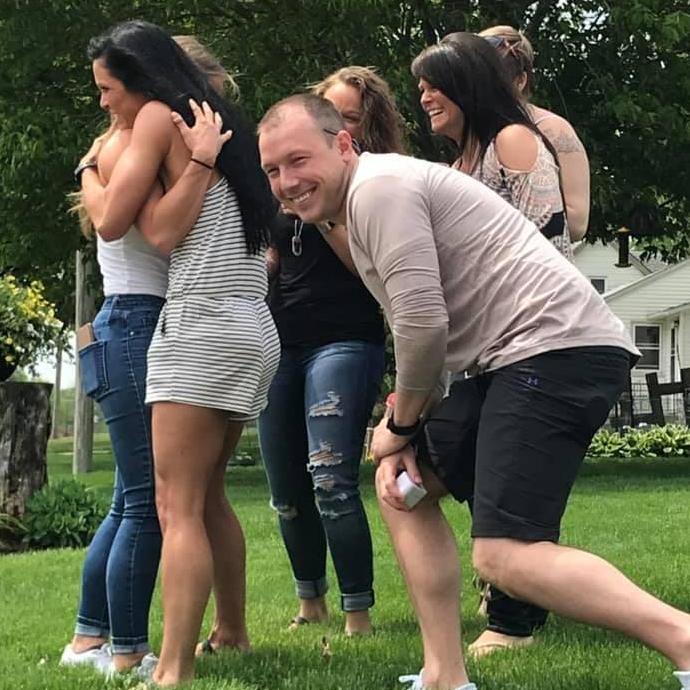 Proposal day! He did SO GOOD having all of our family members there to surprise me!