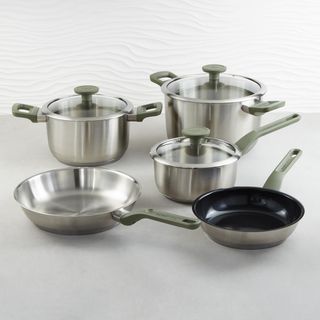 Leo Bolt 8-Piece Stainless Steel Cookware Set