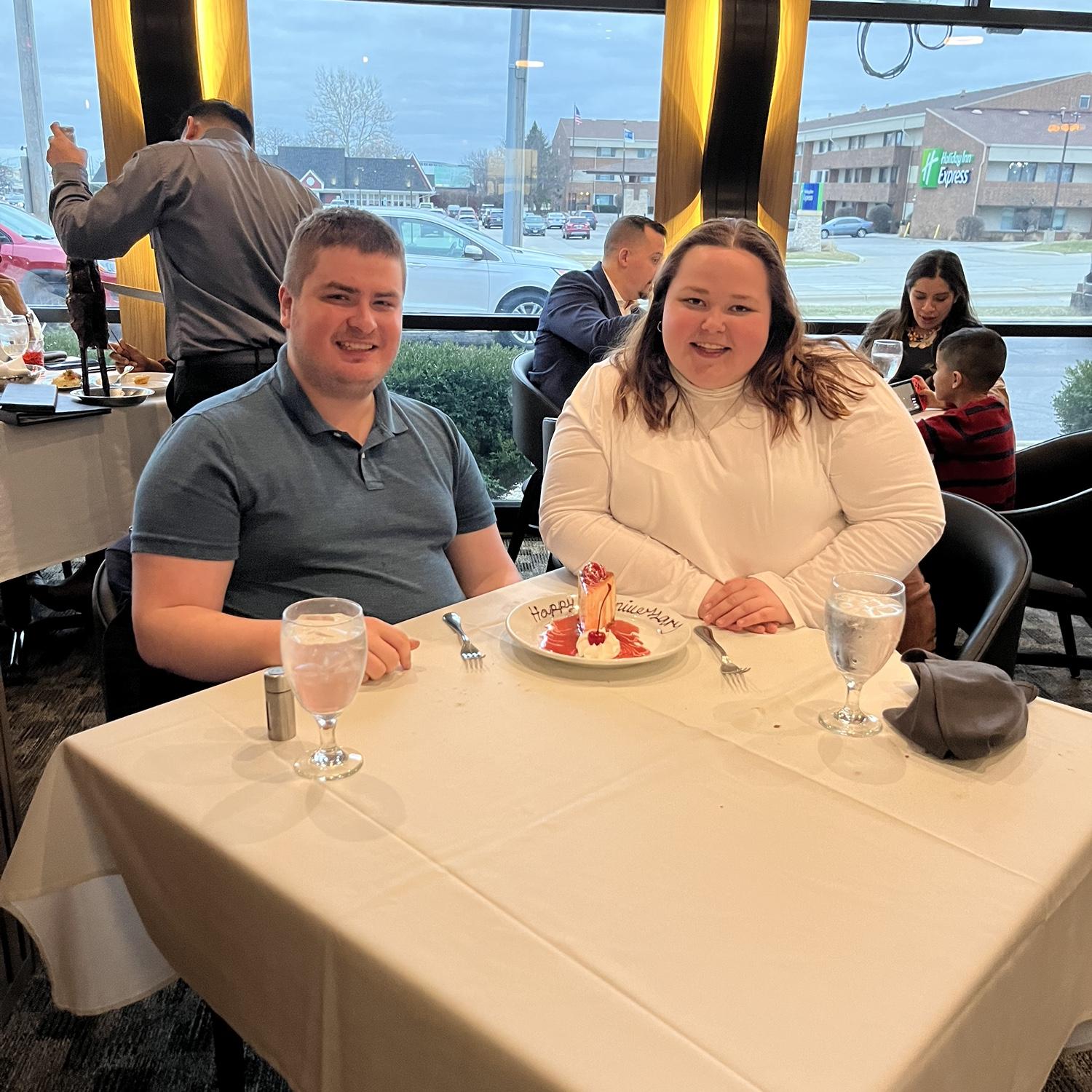 Maddy and Cole celebrated their 4 year anniversary at Chauma Gaucha (Cole’s favorite)