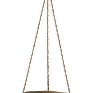 Embossed Terra-cotta Flower Pot w/ Jute Hanger