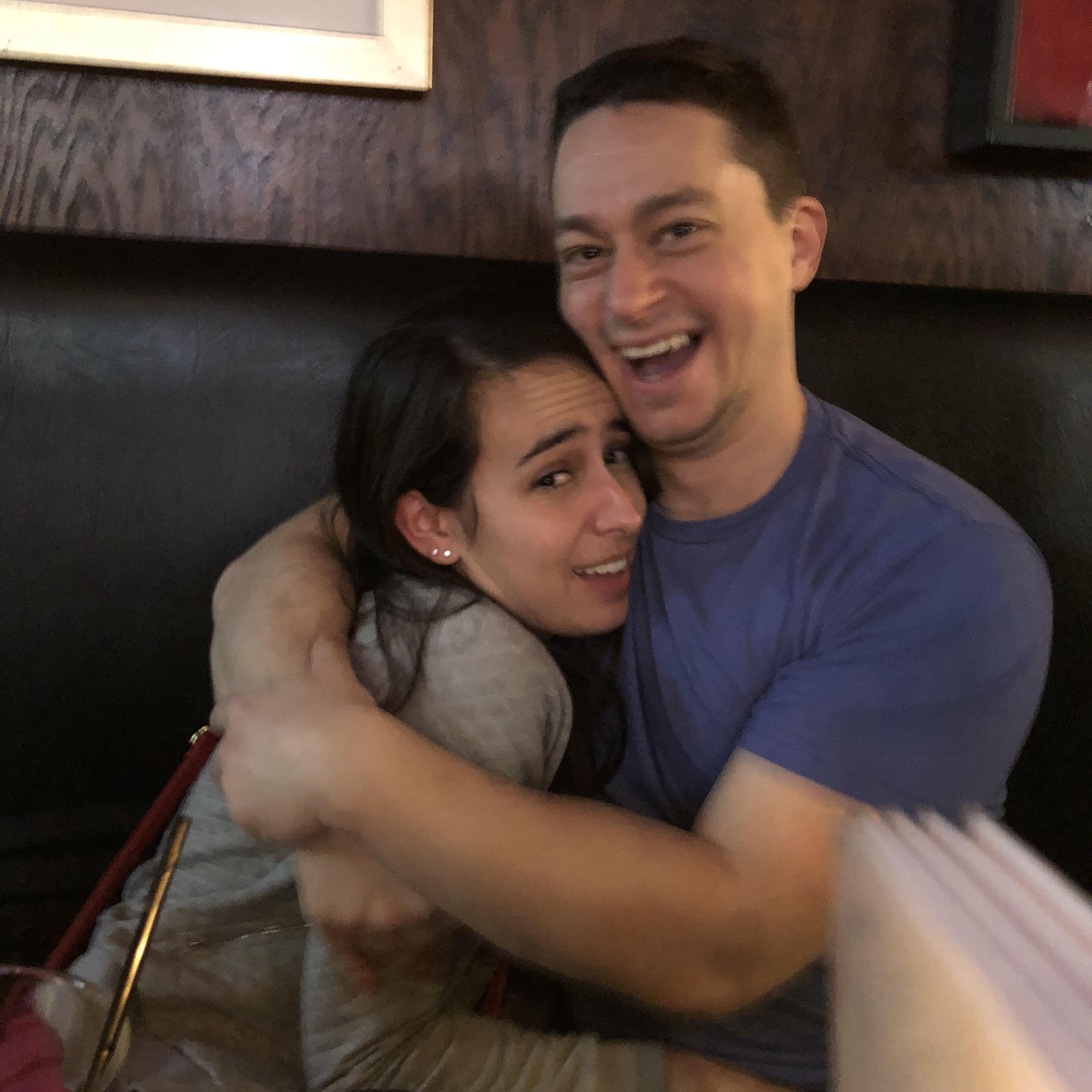 At a bar in the early days