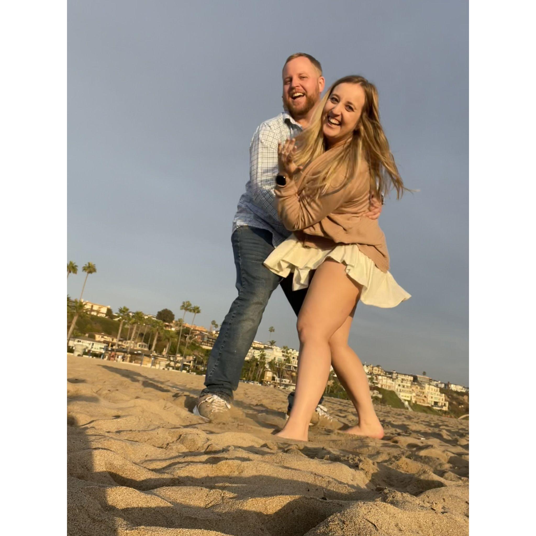 Brooke took as down to the beach after our engagement to give us some quality time together