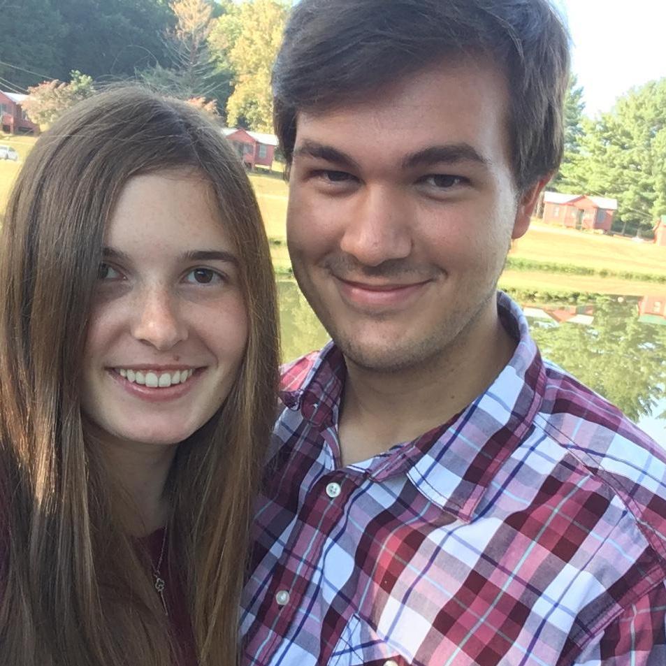 One of our first pictures together at a family meal at Shatley Springs.