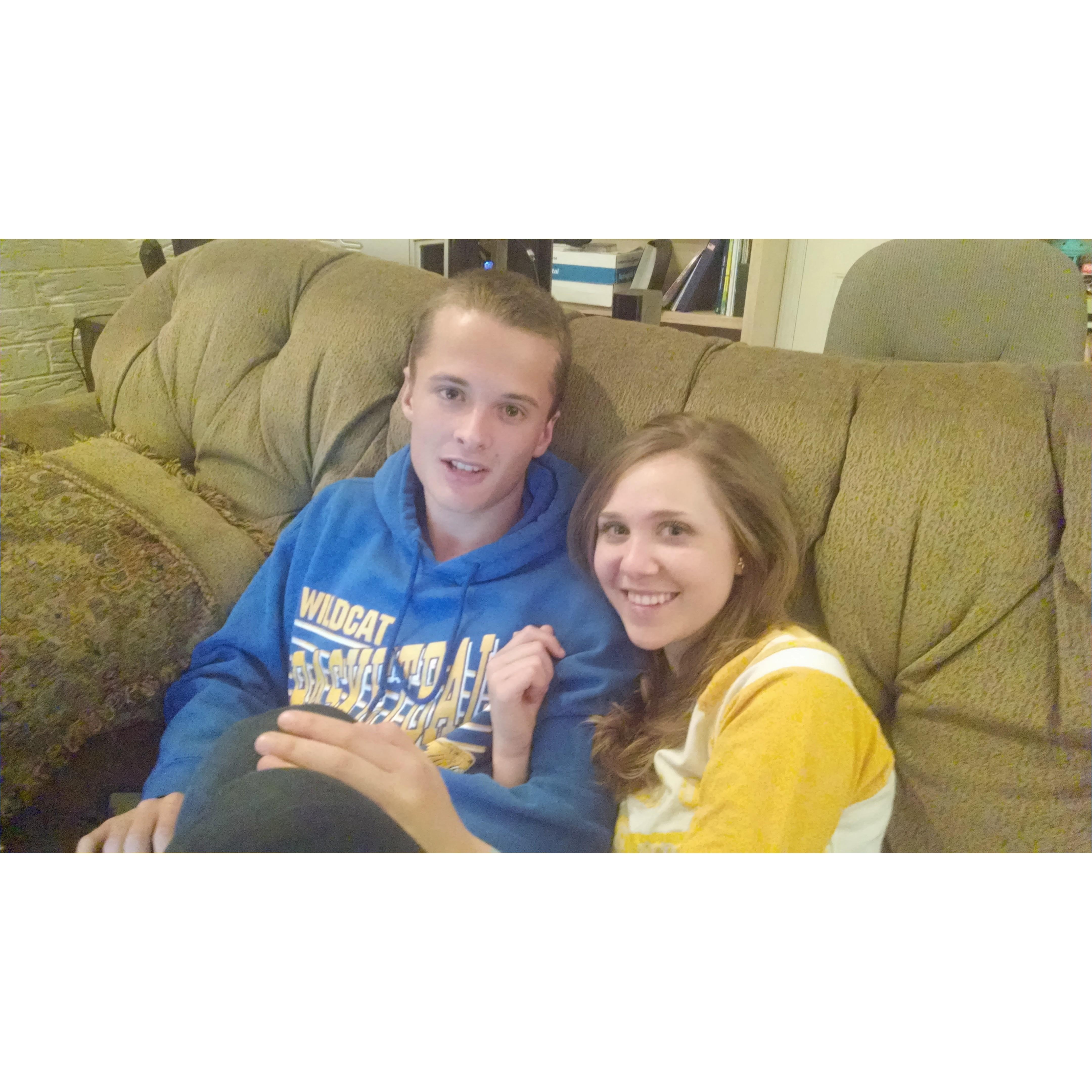 Senior year of High School-March 2014