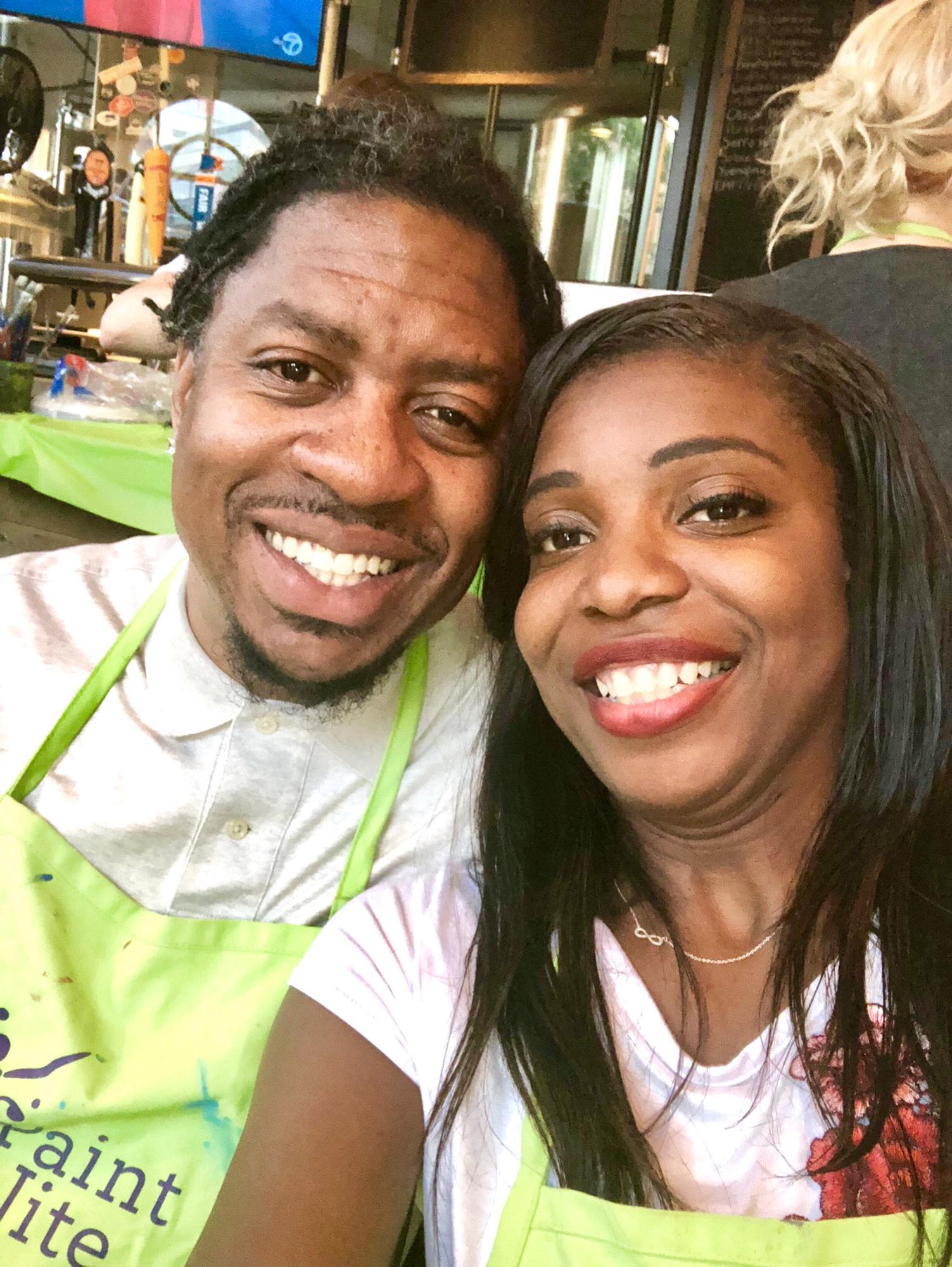 Jason's Birthday at a Paint & Sip May 2018