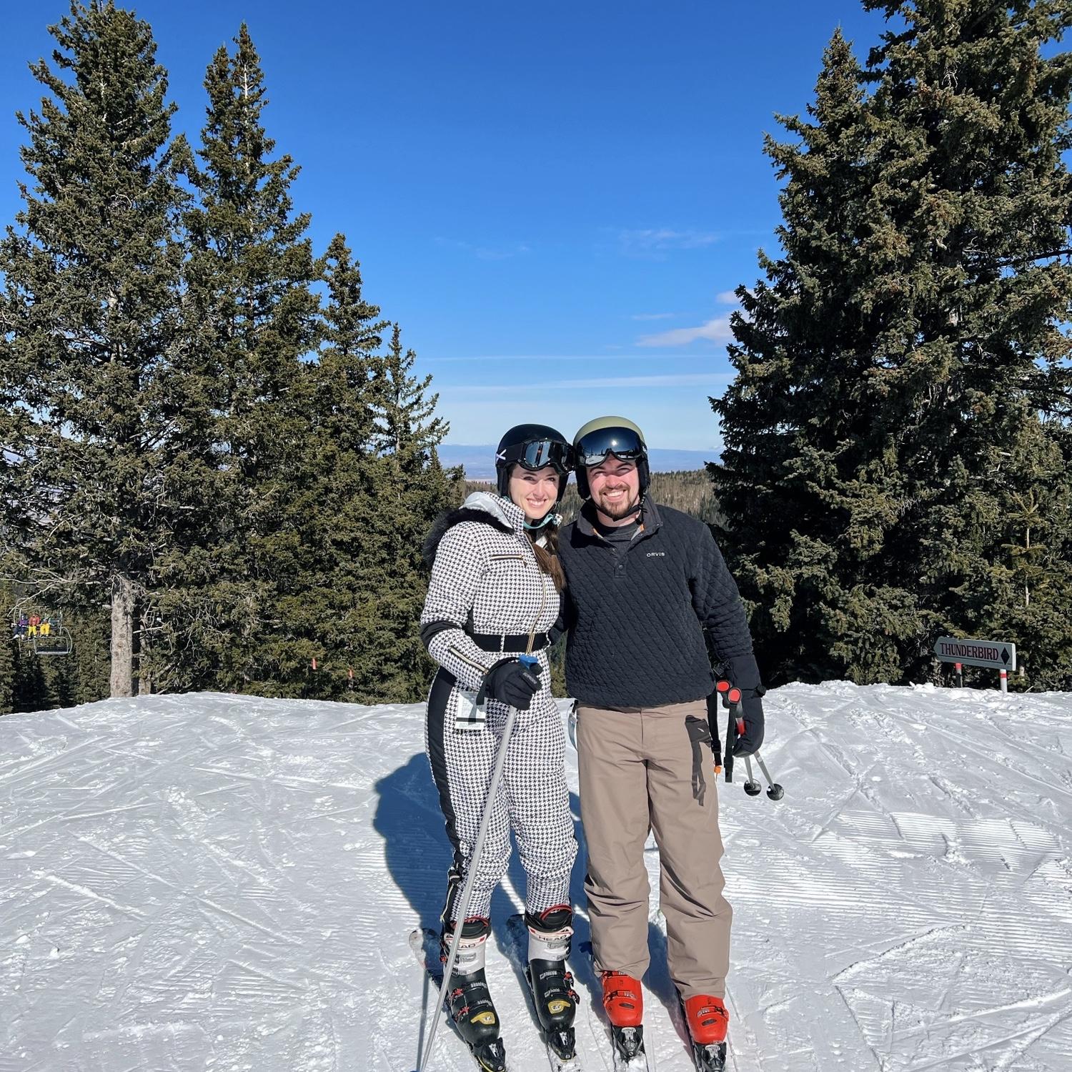Our second year skiing in Santa Fe together (this time as a couple!)