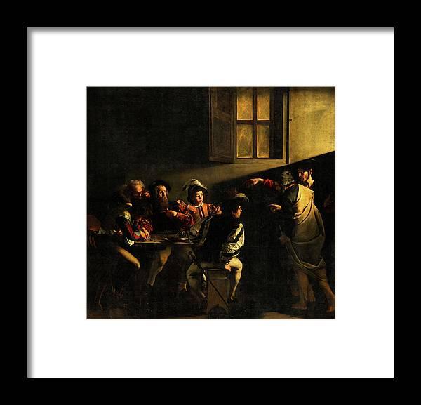 The Calling of Saint Matthew, 1602 Framed Print