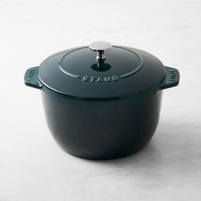 Staub Enameled Cast Iron Petite Demi French Oven, 3 1/4-Qt., La Mer