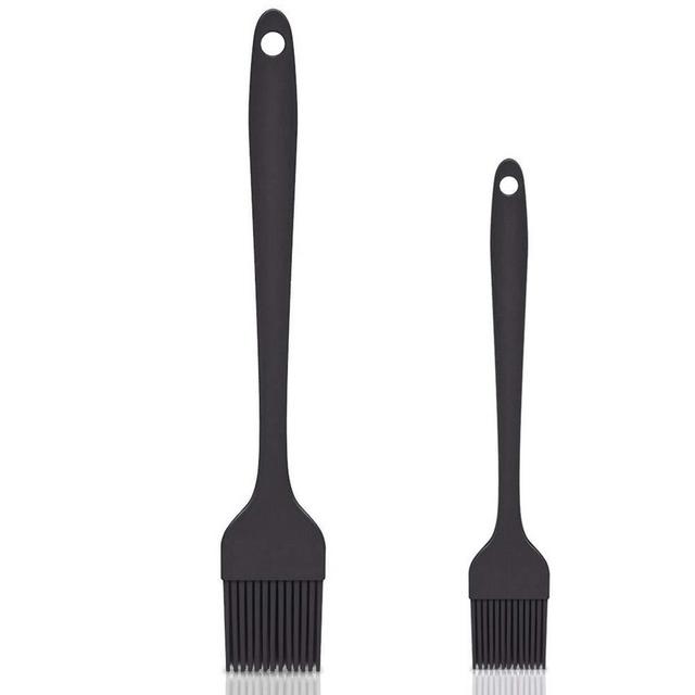 2 Sets of Silicone Basting Brush, BBQ Pastry Brush, for Oil Baking Spread Butter Sauce Meat Marinades, for Grilling Barbecue Kitchen Heat Resistant Dishwasher Safe