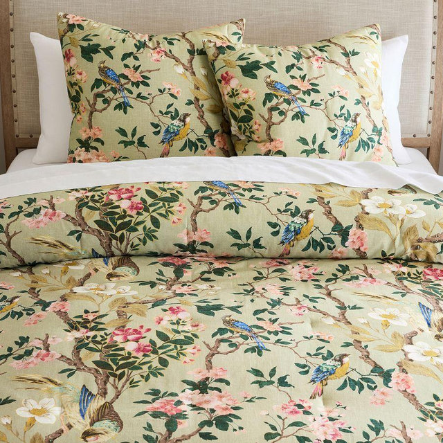 Nola Songbird Comforter, King/Cal. King, Green