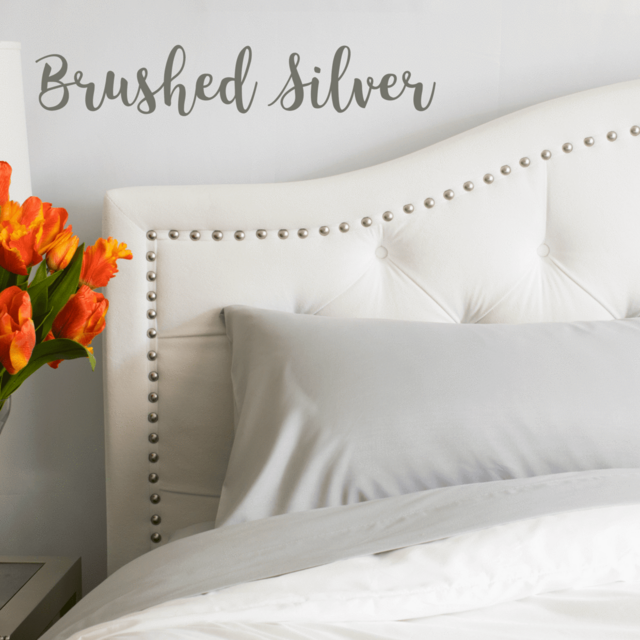 Brushed Silver King Sized Peach Skin Sheets